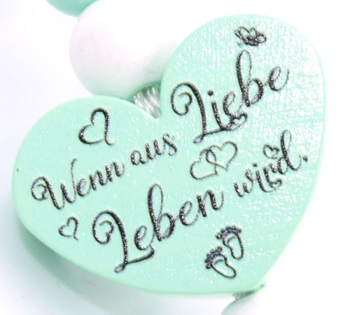 Schnullerkette mit Namen - Wenn aus Liebe, Leben wird... "Otis"